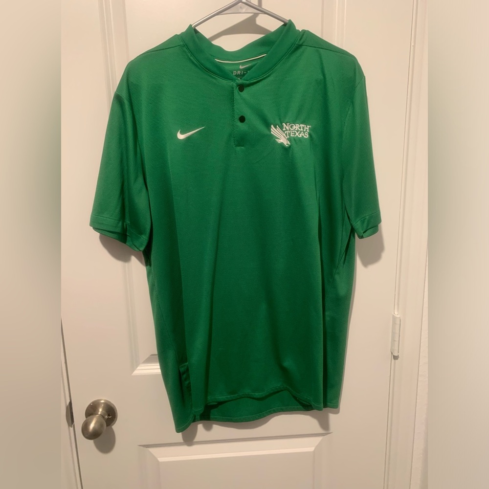 North Texas No Collar Polo
